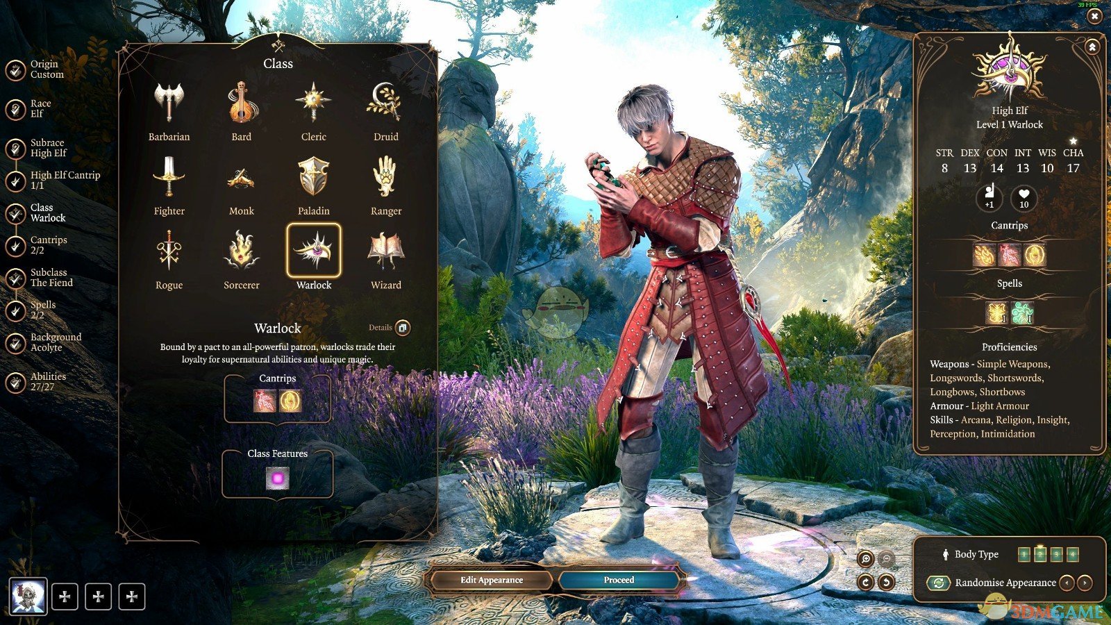 《博德之门3》更好的初始面板MOD