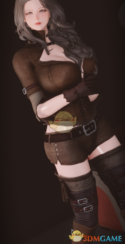 《上古卷轴5：天际重制版》紧身皮甲MOD