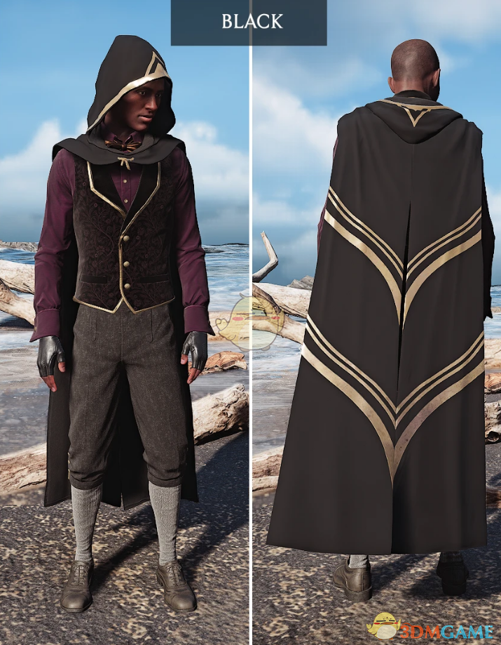 《霍格沃茨之遗》男式黑色披风MOD