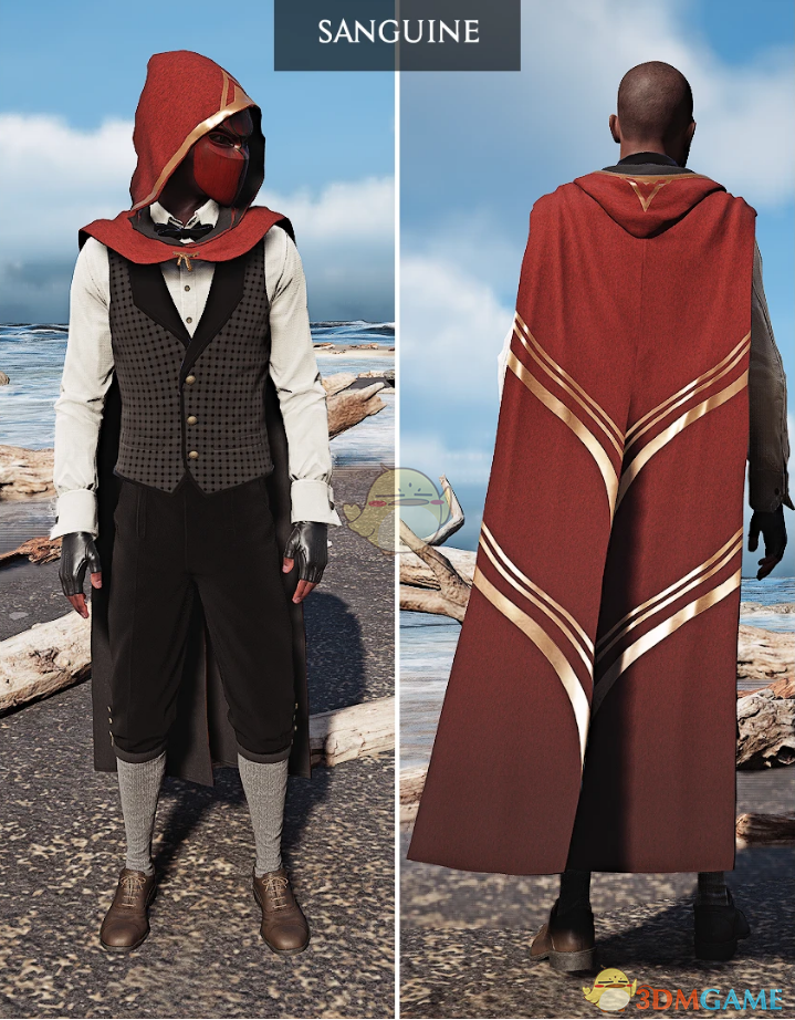 《霍格沃茨之遗》男式血红色披风MOD