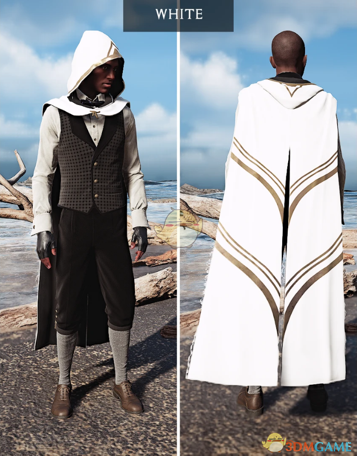 《霍格沃茨之遗》男式白色披风MOD