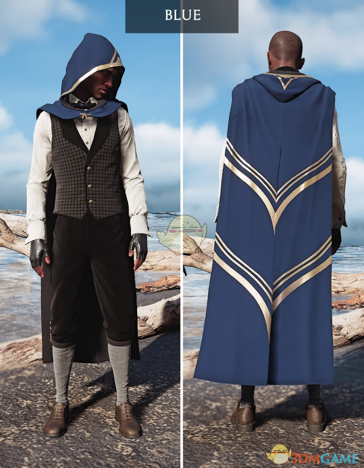 《霍格沃茨之遗》女式蓝色披风MOD