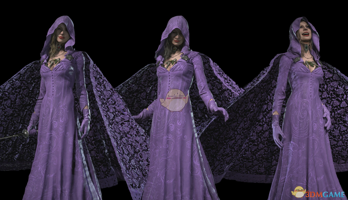 《生化危机8：村庄》穿紫色典雅连衣裙吸血鬼三姐妹MOD