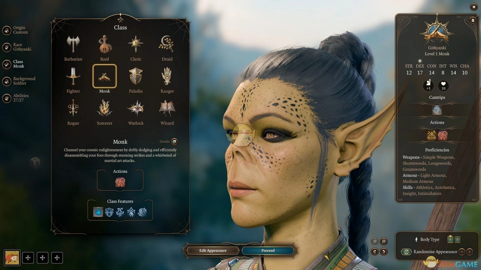 《博德之门3》吉斯扬基人脸上的不同斑点MOD