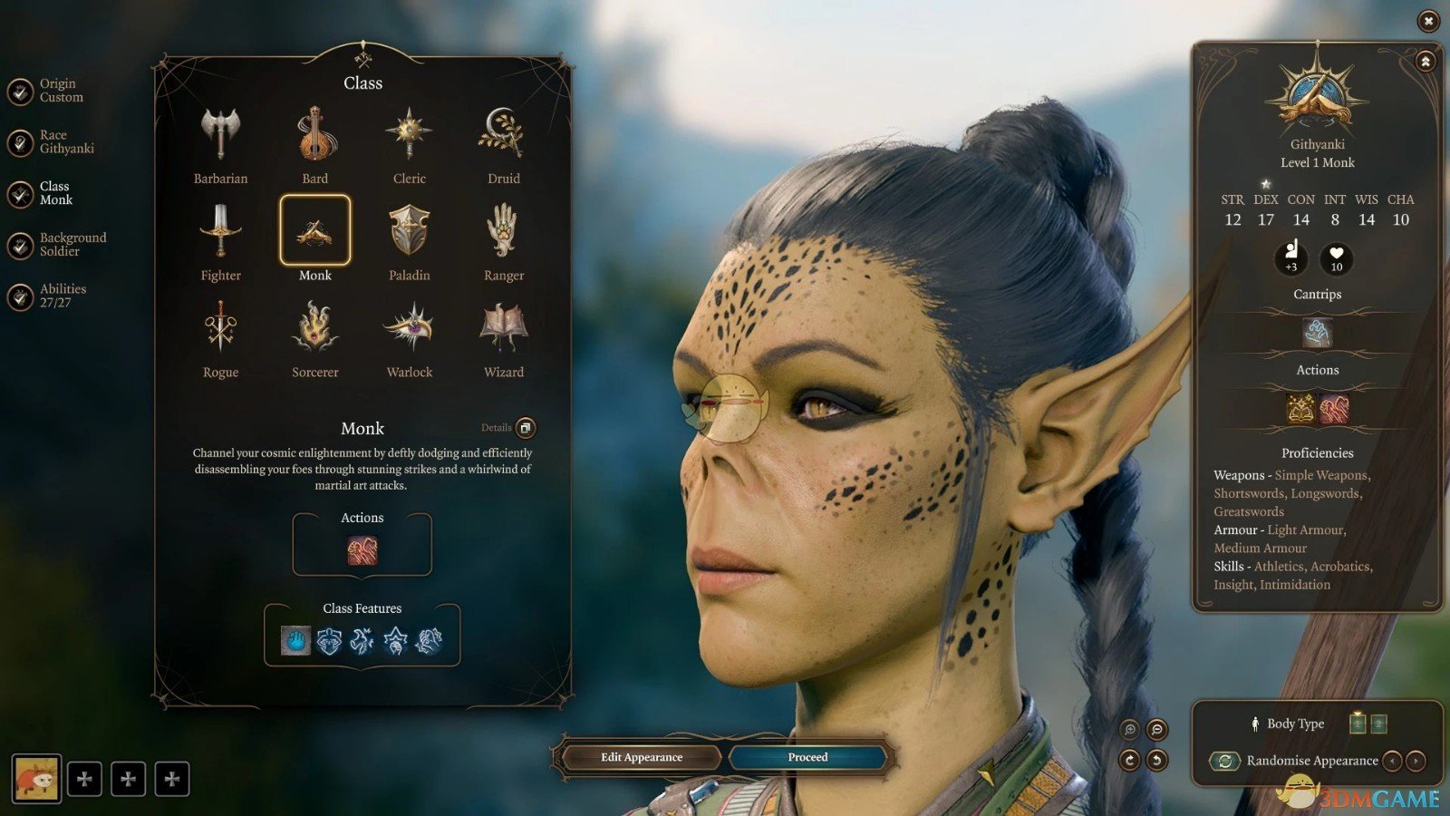 《博德之门3》吉斯扬基人脸上的不同斑点MOD