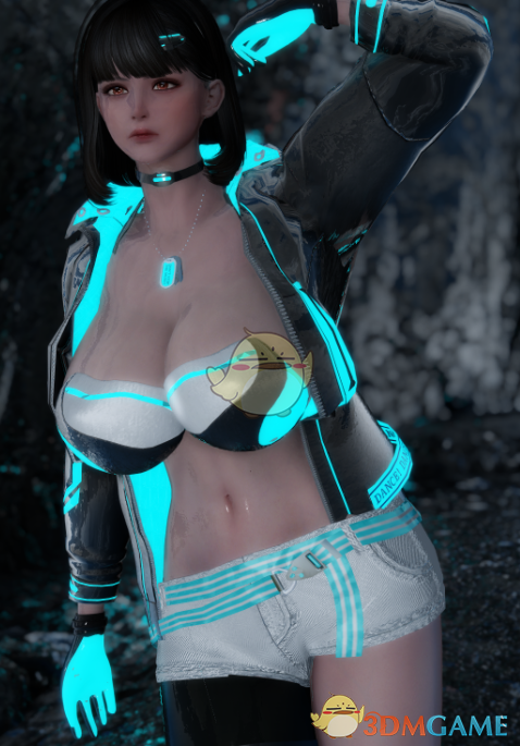 《上古卷轴5：天际重制版》偶像大师荧光套装MOD