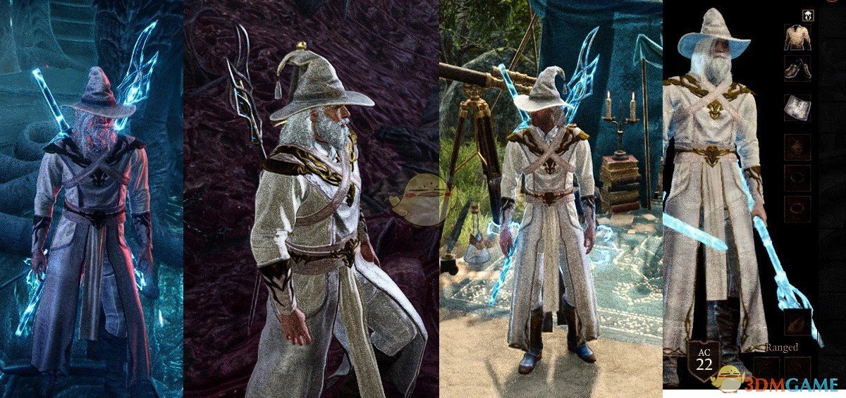 《博德之门3》白袍巫师套装MOD