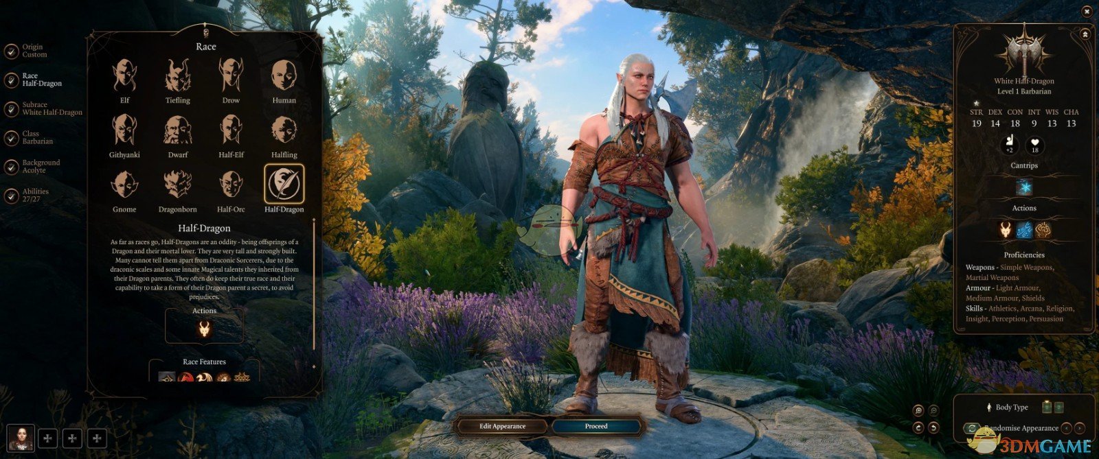 《博德之门3》半龙MOD