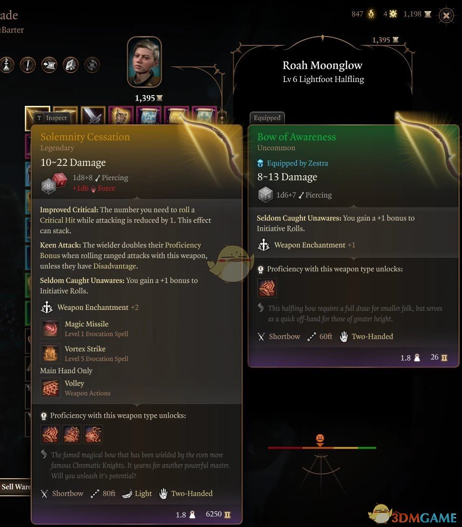 《博德之门3》瓦阿鲁斯弓-肃穆停止MOD