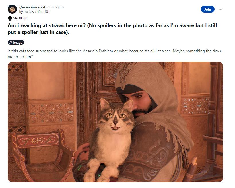育碧回应玩家请求 《刺客信条：幻景》加入“刺客猫”