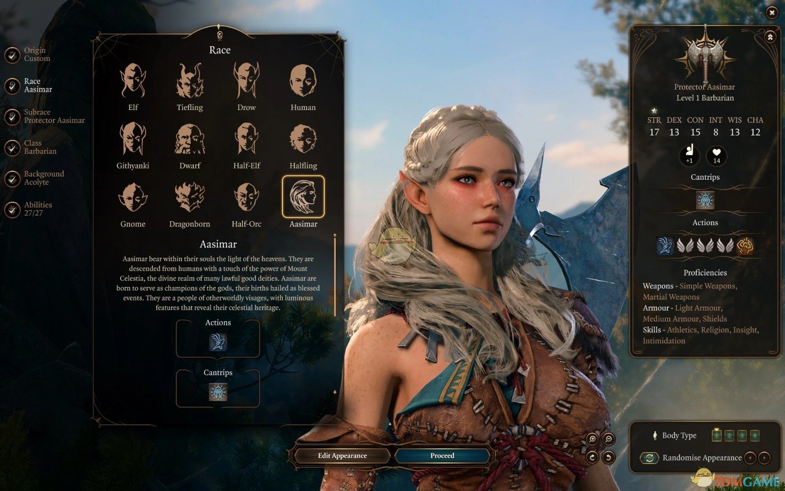 《博德之门3》新职业阿斯莫带xx的新女性头部预设MOD