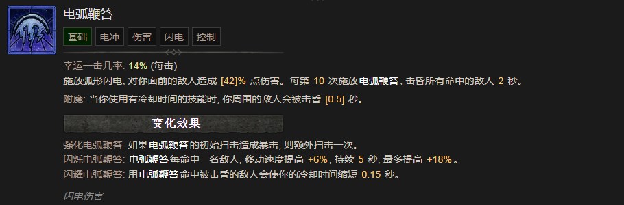 《暗黑破坏神4》电弧鞭笞技能有什么效果