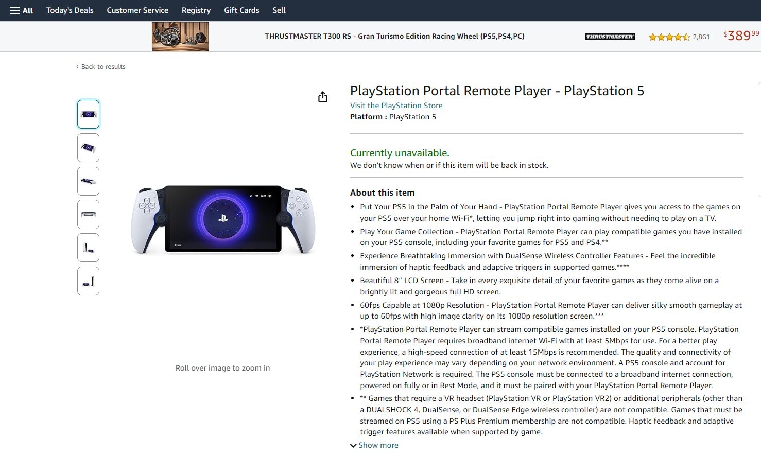 索尼PS Portal云掌机供不应求 已在多个地区售尽