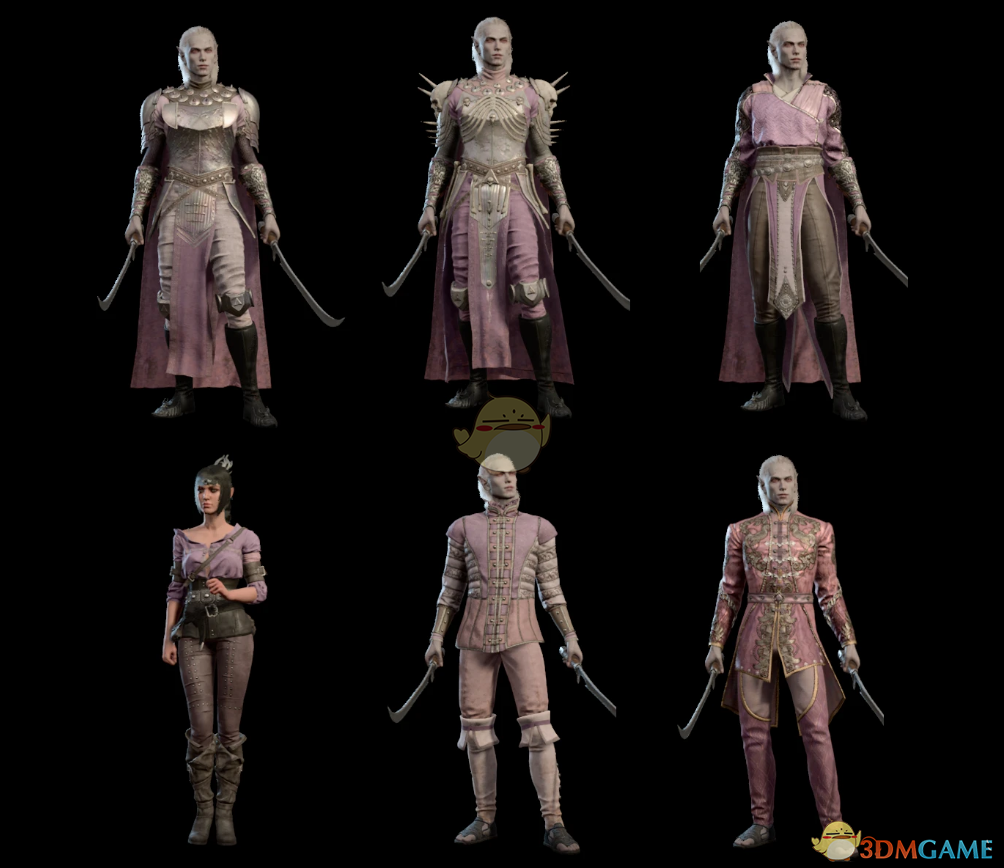 《博德之门3》银色牡丹粉彩染料MOD