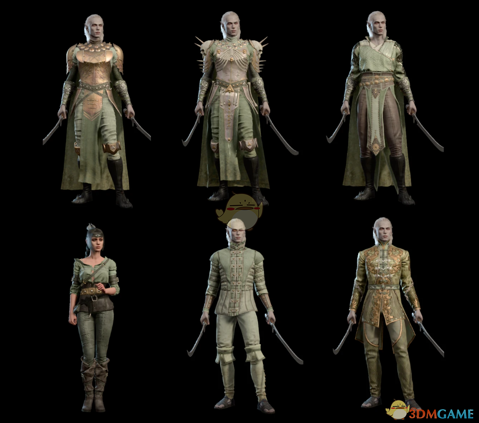 《博德之门3》金银青色粉彩染料MOD