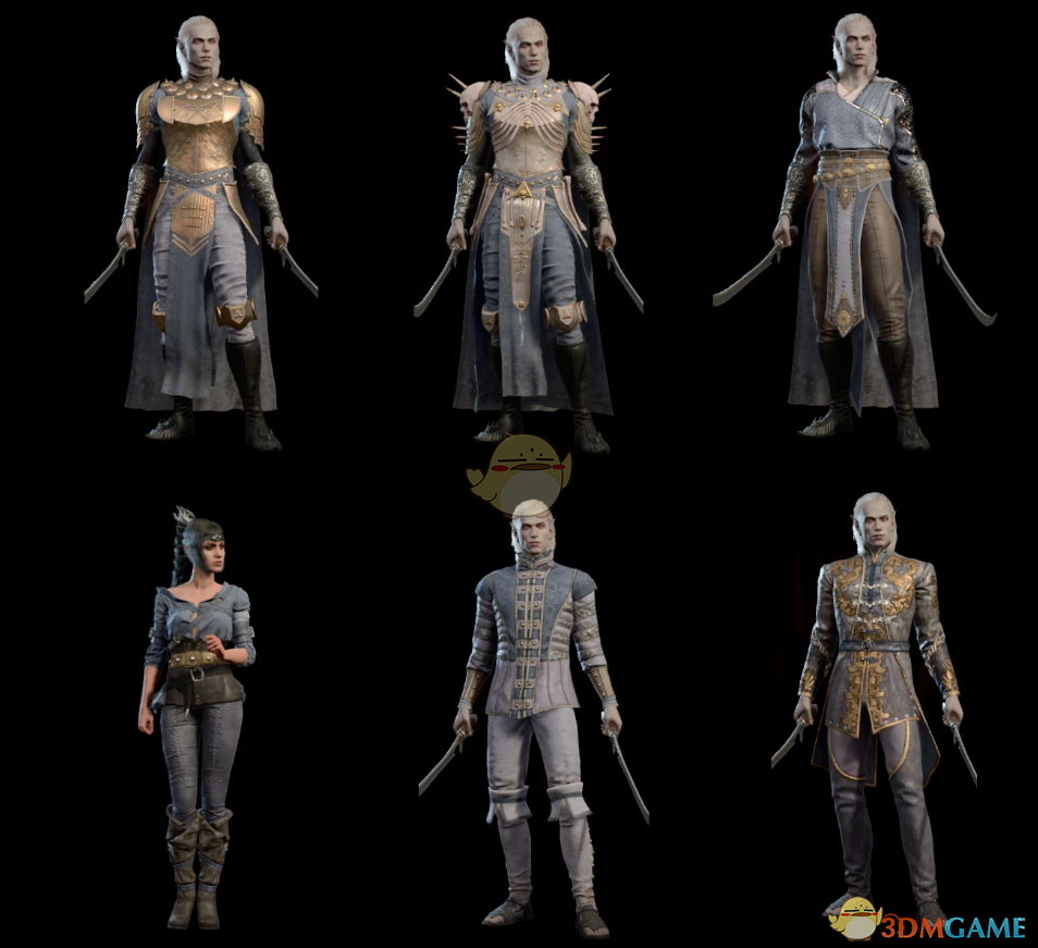 《博德之门3》金银色长春花粉彩染料MOD