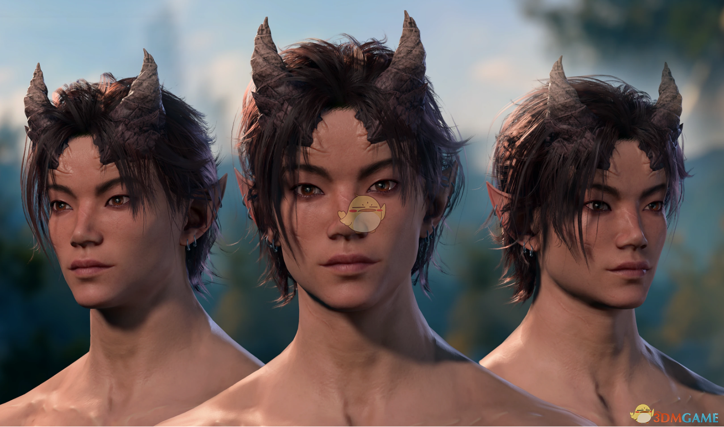 《博德之门3》LEMON发型的半精灵MOD