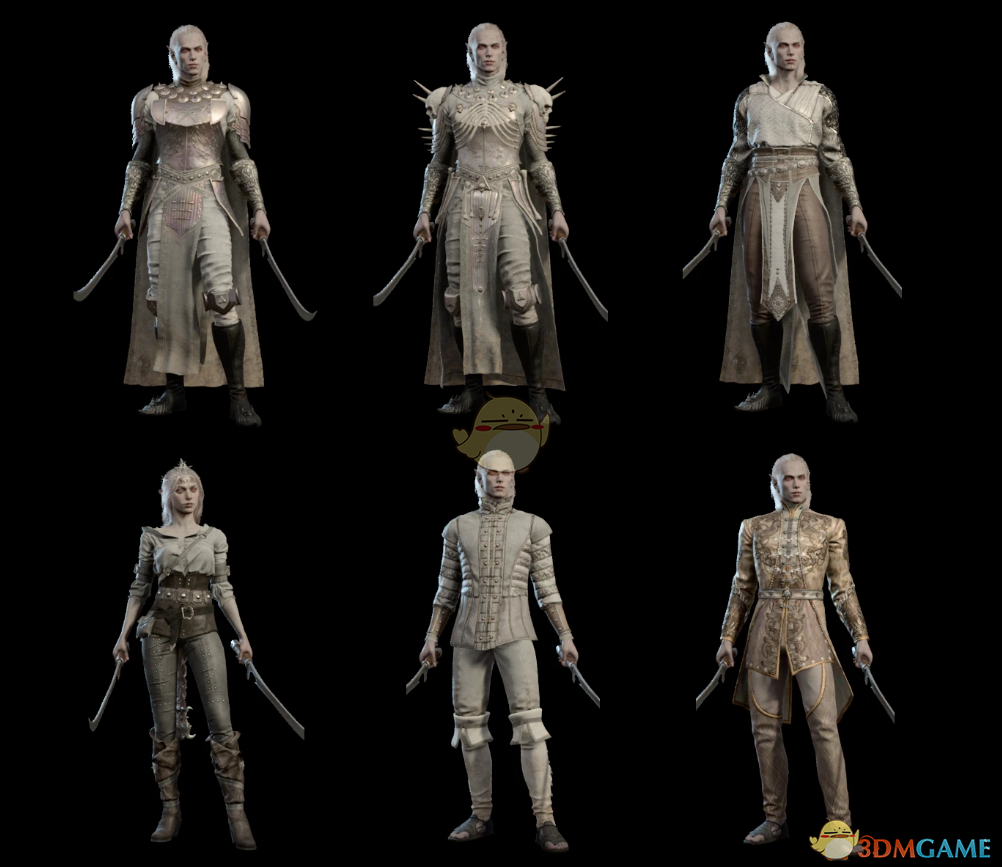 《博德之门3》白色粉彩染料MOD