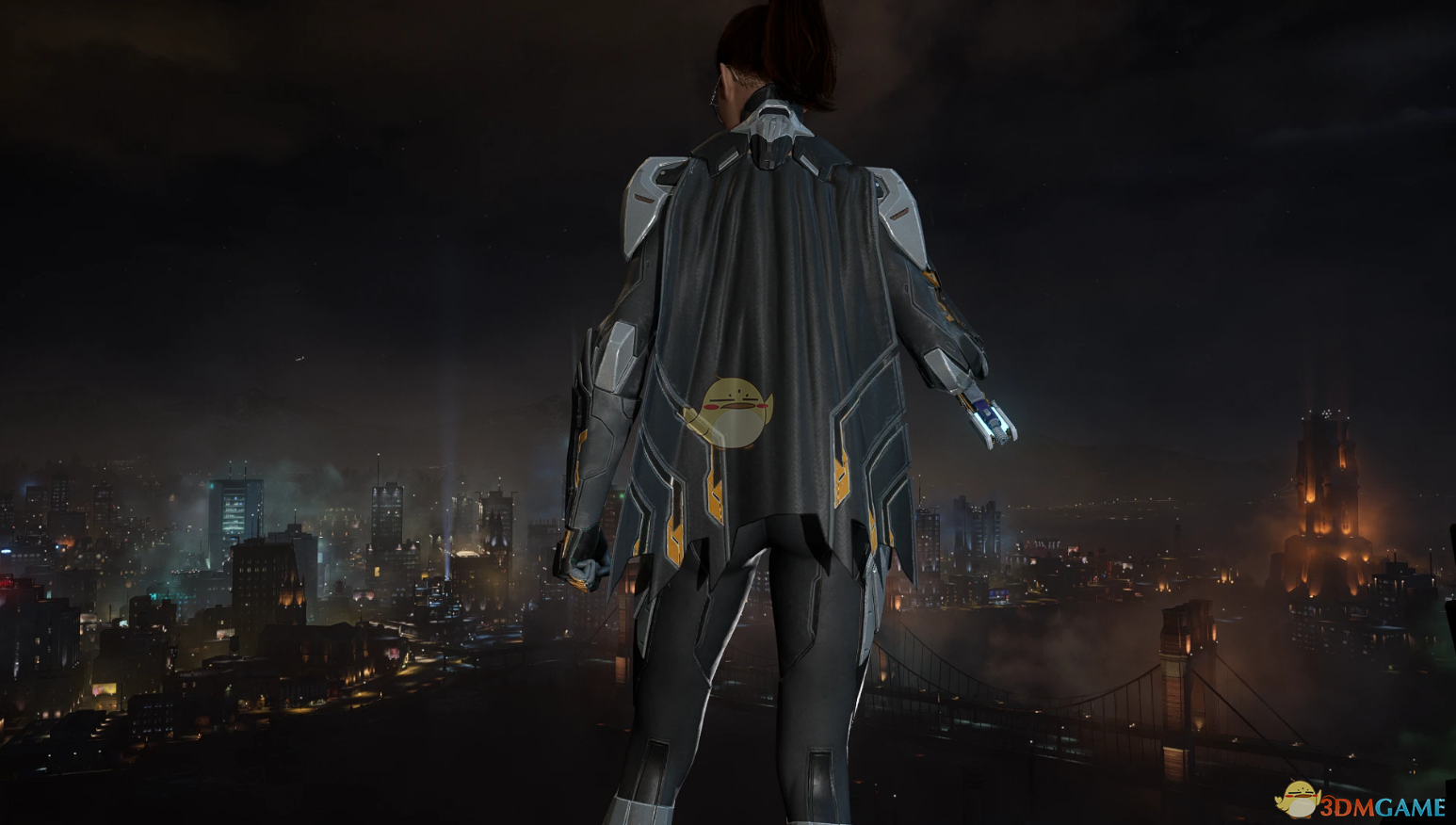 《哥谭骑士》蝙蝠女的短斗篷钢铁服装MOD