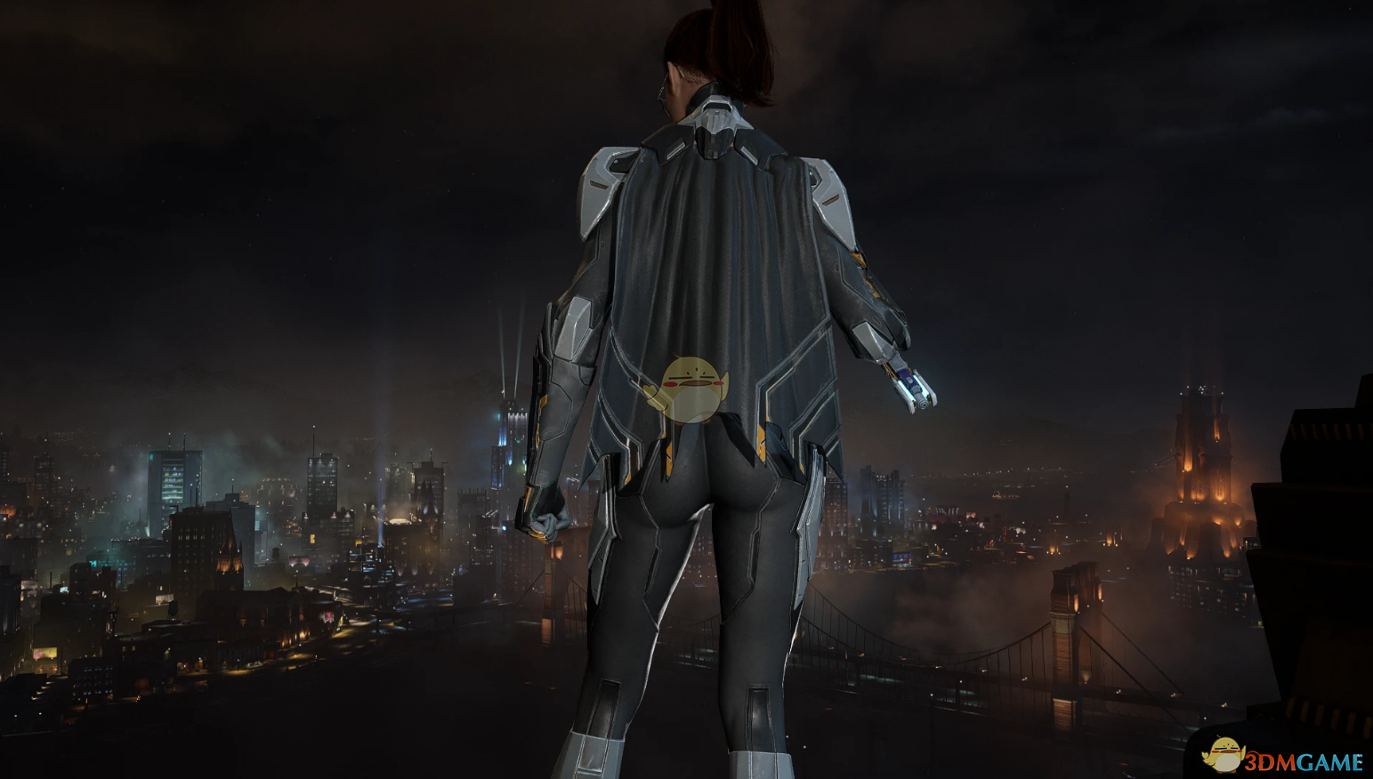 《哥谭骑士》蝙蝠女的更短斗篷钢铁服装MOD