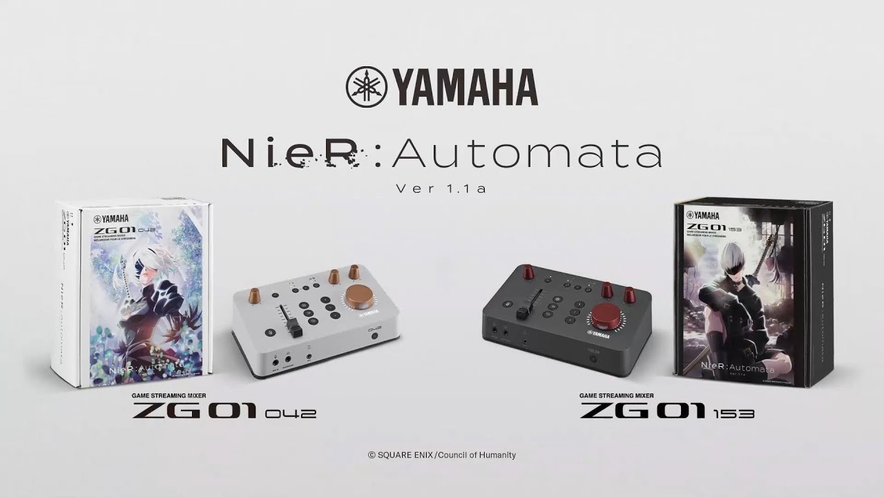 雅马哈联动《尼尔：机械纪元》 推出限定ZG01直播调音台