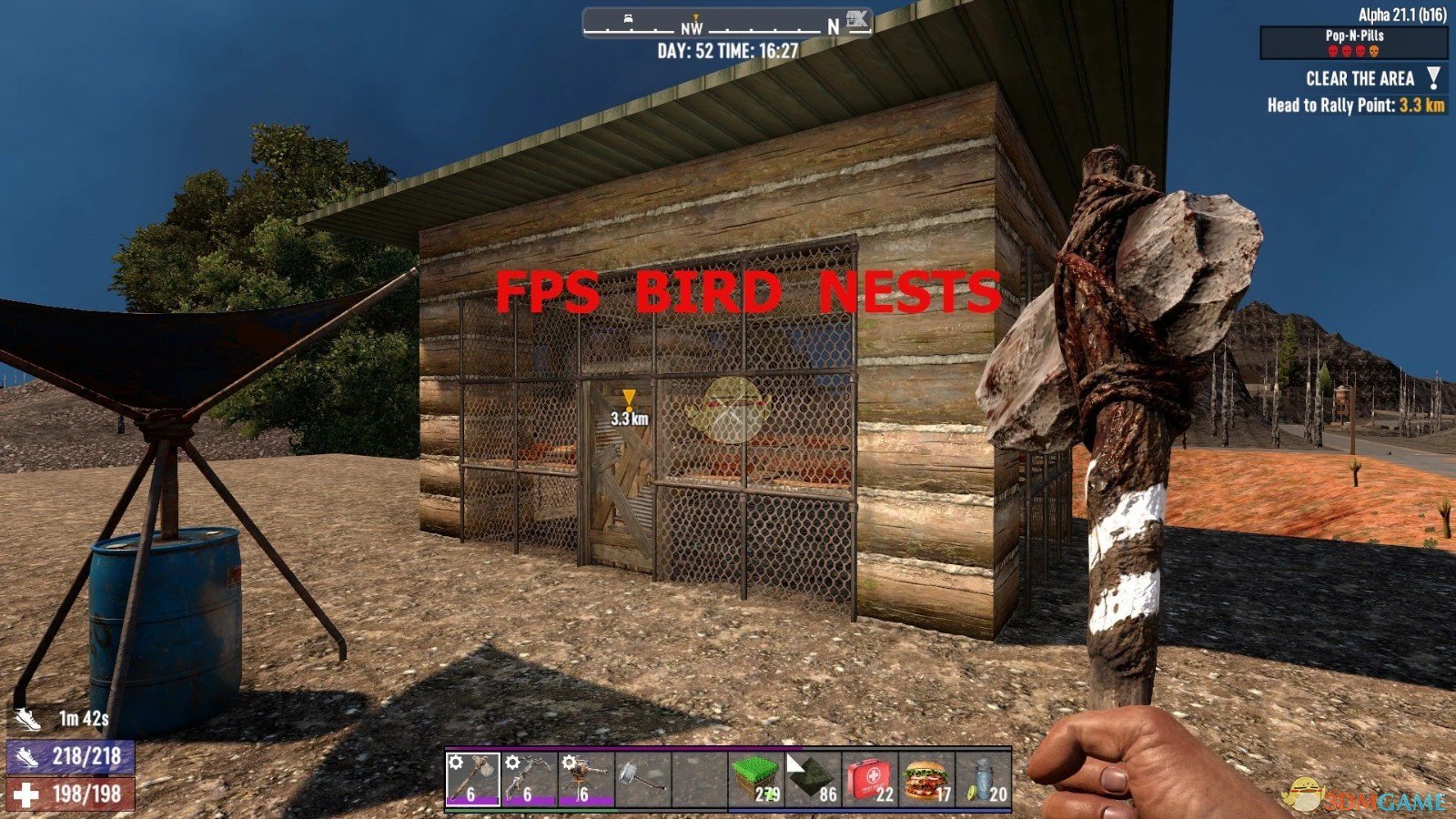 《七日杀》FPS鸟巢屋A21MOD