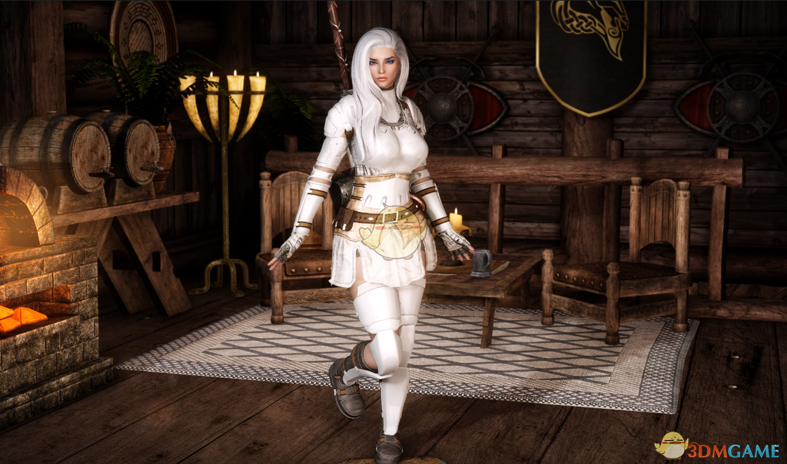 《上古卷轴5：天际重制版》3BA冬日神殿女祭司追随者阿娜卡MOD