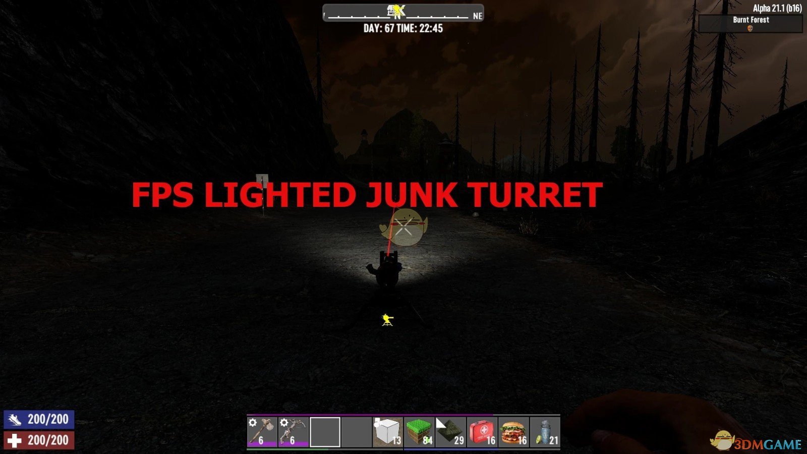 《七日杀》FPS轻型垃圾炮塔A21MOD