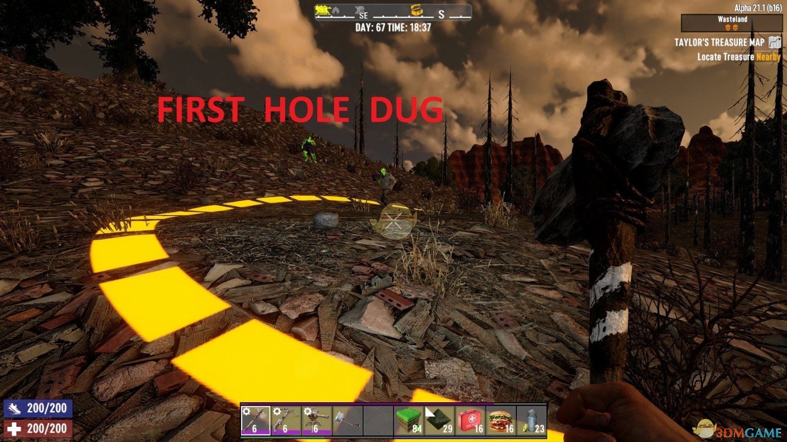 《七日杀》FPS挑战藏宝图A21MOD