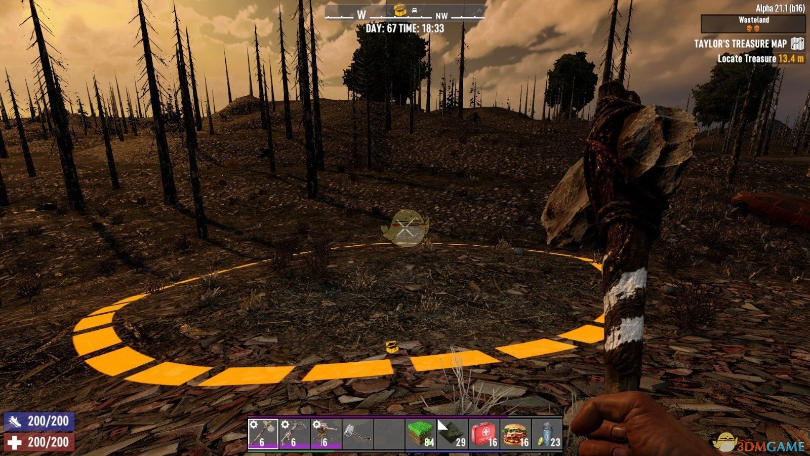 《七日杀》FPS挑战藏宝图A21MOD