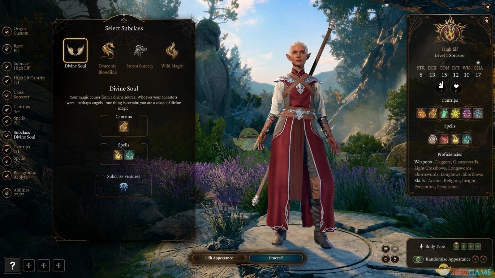 《博德之门3》术士-神圣灵魂（修订版）MOD