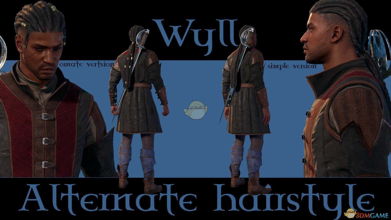 《博德之门3》威尔的另类发型MOD