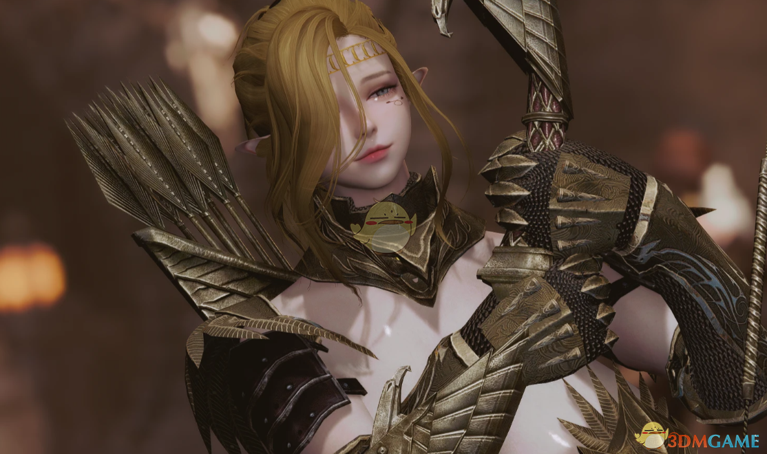 《上古卷轴5：天际重制版》精灵战士女随从塞尔西亚MOD