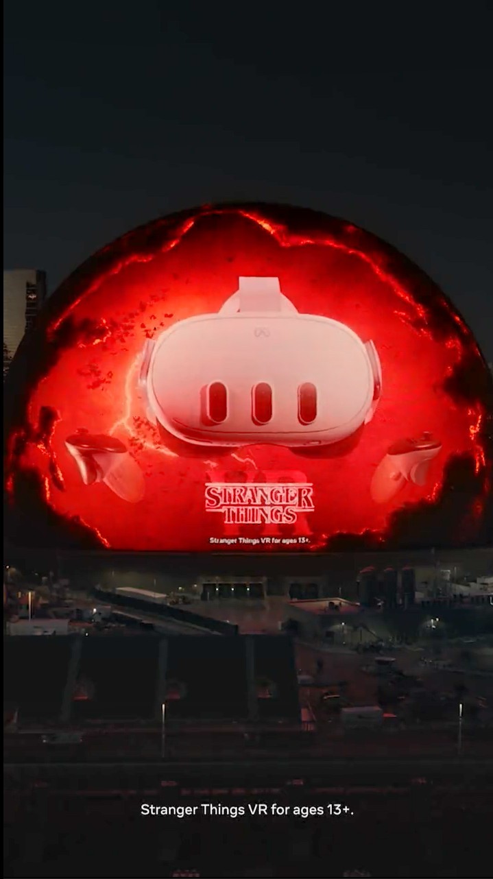 《怪奇物语VR》炸裂广告：夺心魔入侵Sphere球体馆