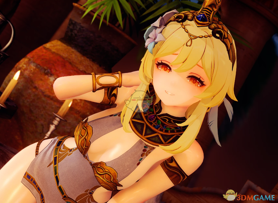 《上古卷轴5：天际重制版》原神女随从旅行者萤MOD