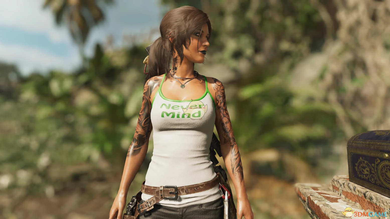 《古墓丽影：暗影》穿never mind背心的劳拉MOD