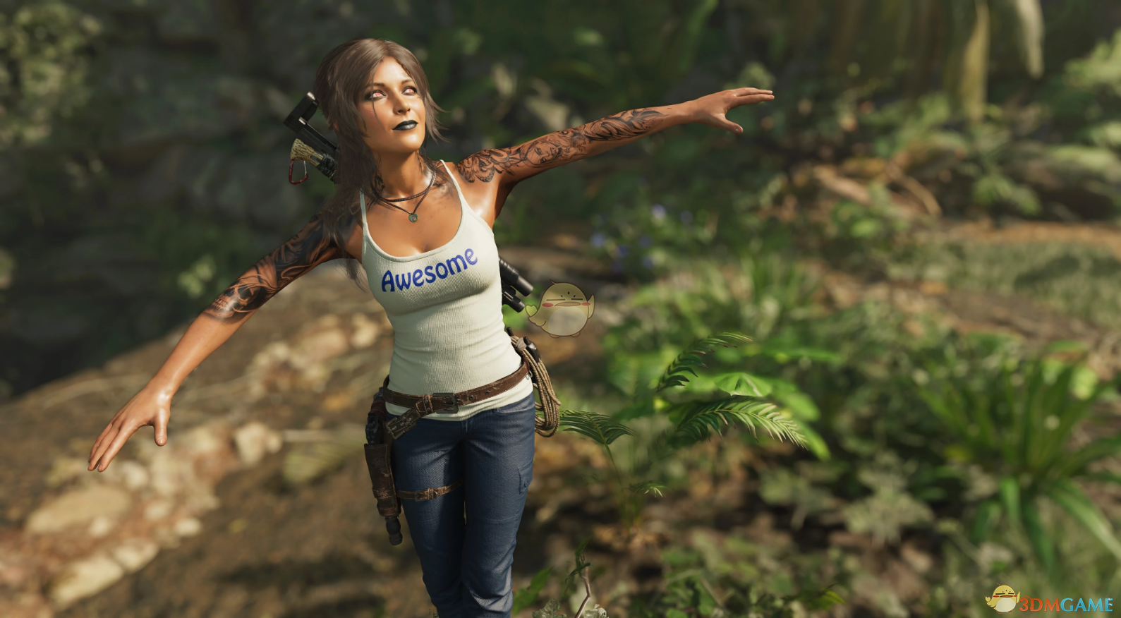 《古墓丽影：暗影》穿awesome背心的劳拉MOD