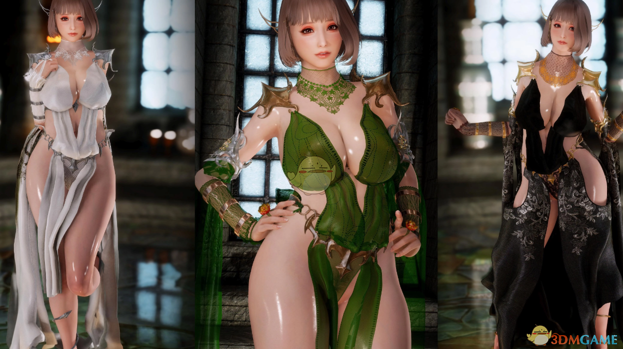 《上古卷轴5：天际重制版》轻纱妖精女王服饰MOD