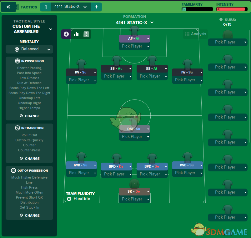  《足球经理2023》4141 Static-X战术MOD