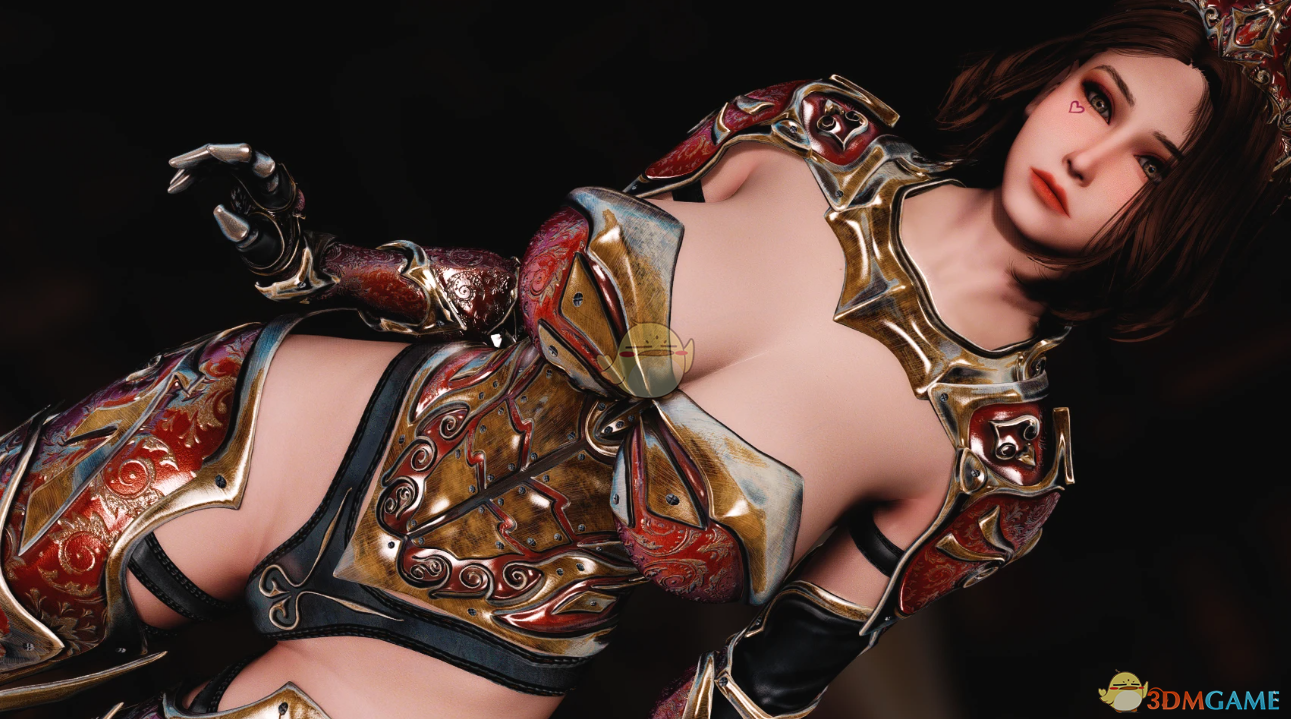 《上古卷轴5：天际重制版》战斗女王轻型装甲MOD