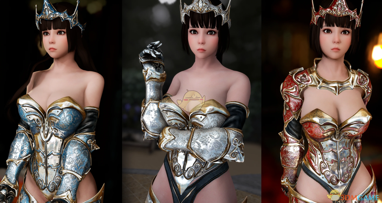 《上古卷轴5：天际重制版》战斗女王轻型装甲MOD