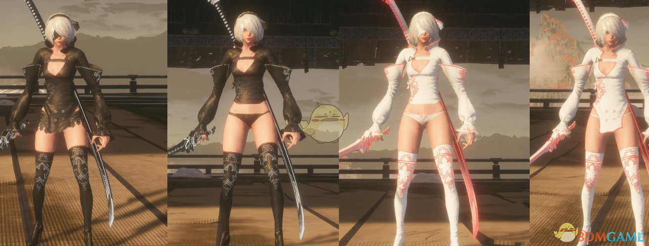 《只狼：影逝二度》2B黑白旗袍替换狼MOD