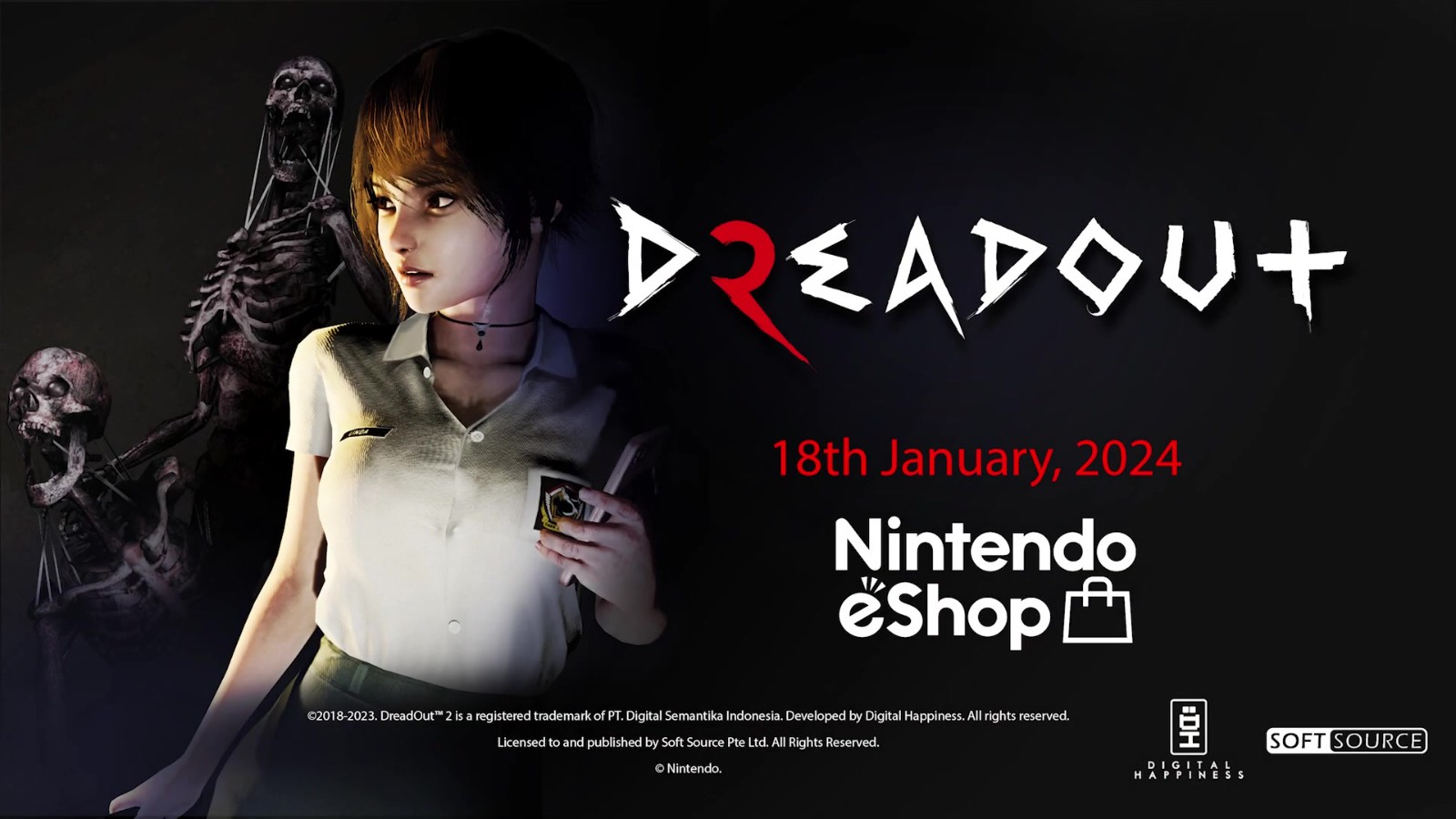 求生冒险游戏《小镇惊魂2》1/18推出Switch版