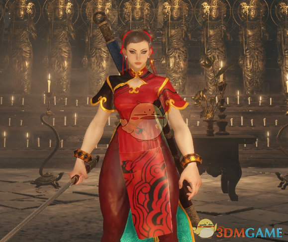 《只狼：影逝二度》街头霸王6春丽替换狼MOD（红旗袍）