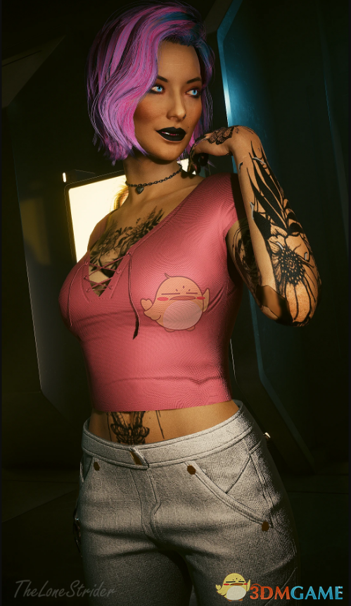 《赛博朋克2077》色可爱短T EBBP合集MOD