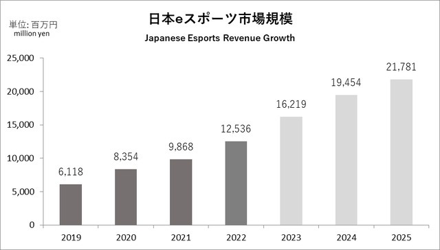 日本电竞联盟白皮书公布 电竞规模达到125亿日元
