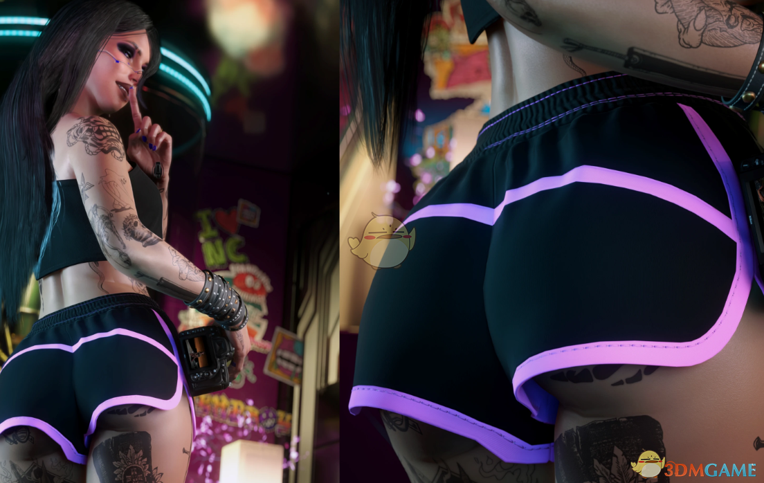 《赛博朋克2077》海豚短裤MOD