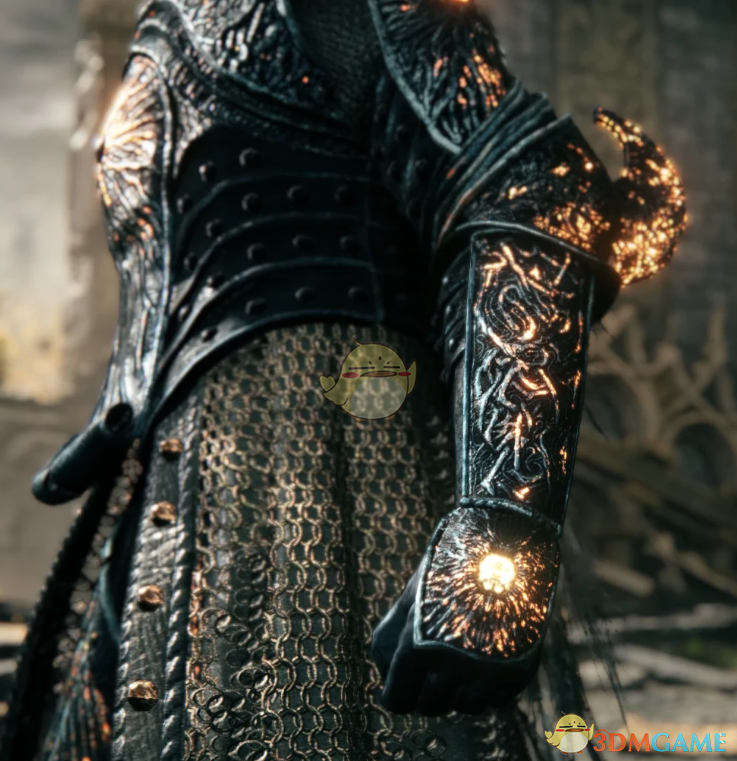 《艾尔登法环》重新设计熔炉骑士套装发光纹理MOD