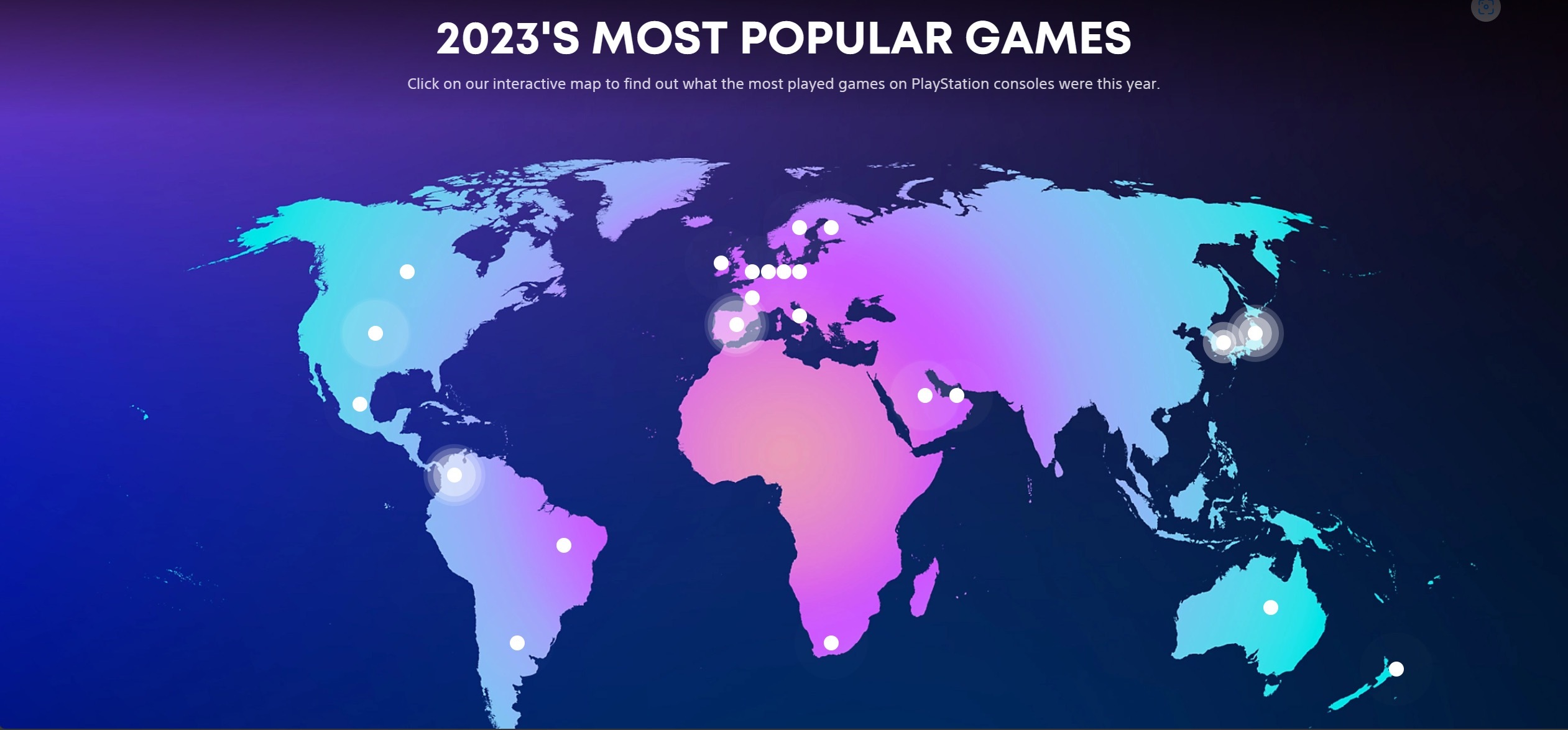 PlayStation公开23个国家2023年最受欢迎游戏