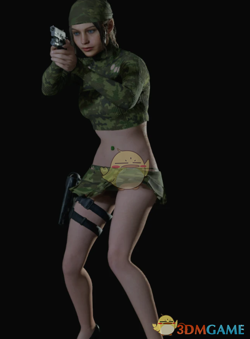 《生化危机2：重制版》克莱尔性感迷彩作战服MOD